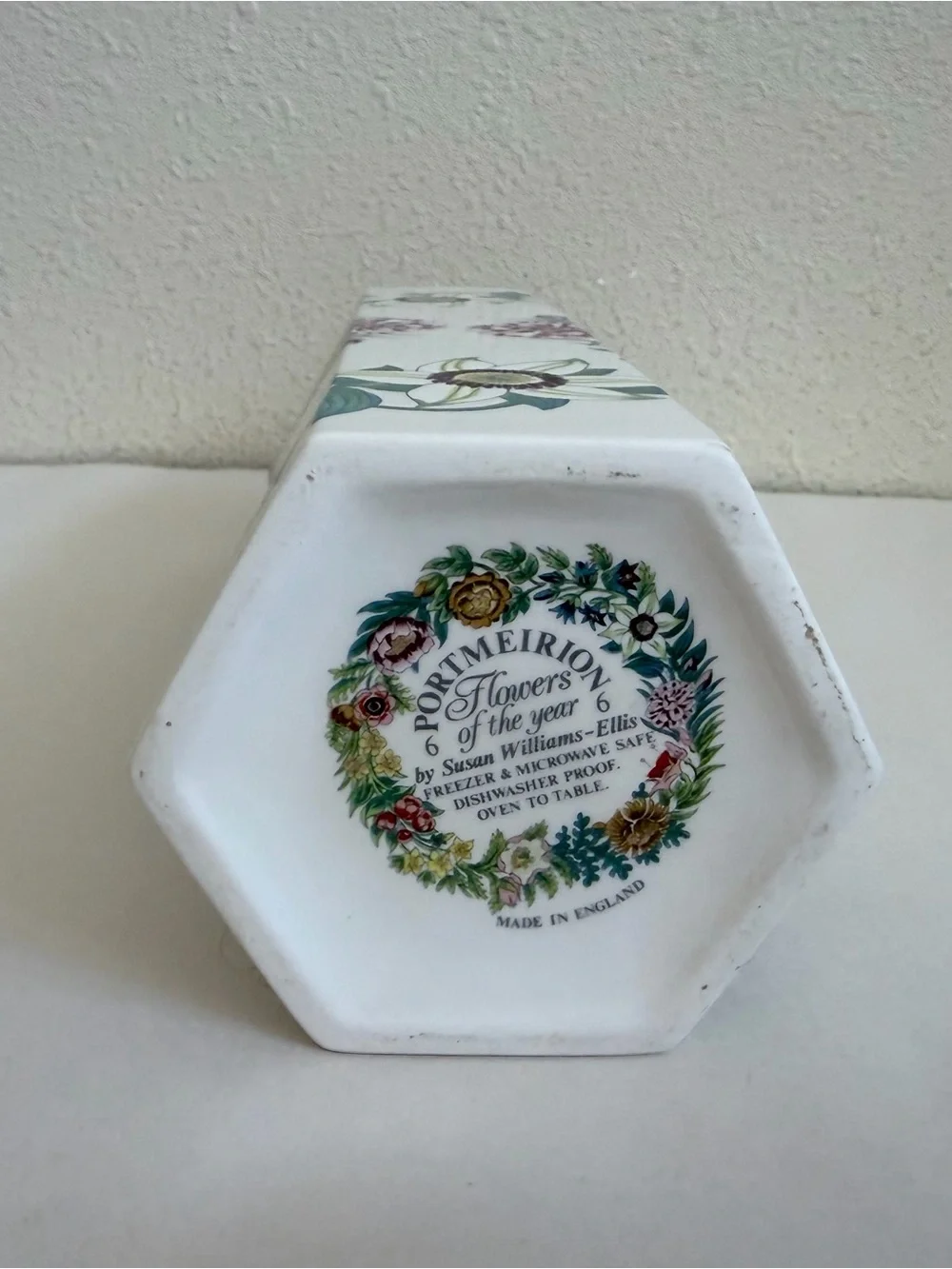 Portmeirion Flowers of the Year Vase Susan Williams-Ellis Made England 9